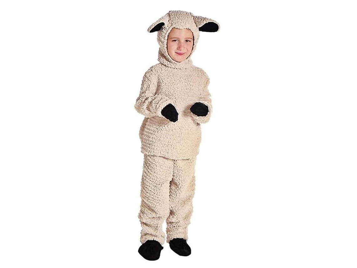 Fantasia de Ovelha Lanudo Infantil 2026 - Roupa de Cordeiro para Bebês (KGY M)