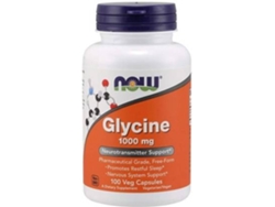 Complemento Alimentar NOW Glicina (100 cápsulas vegetais)