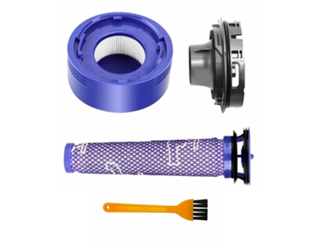 4 piezas para Dyson V7 V8 instalación de aspiradora cubierta trasera del Motor Kit de filtro delantero y trasero piezas de la cubierta trasera del ...