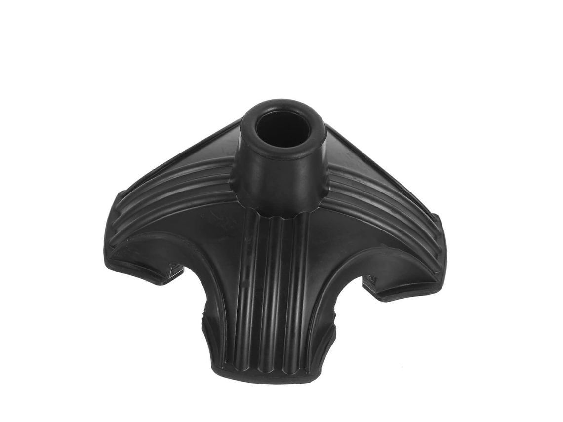 Puntas de goma para bastones: puntas antideslizantes para bastones estándar y plegables, adecuadas para terrenos irregulares.