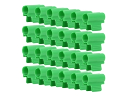 24 Sujetadores De Cabeza Simple Para Invernadero, Para Película De Malla De Sombreo De 19 Mm