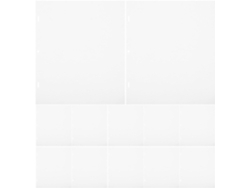 200 Hojas De Papel De Animación Blanco Perforado, Papel De Calco Profesional Multiusos, Hojas Lisas.