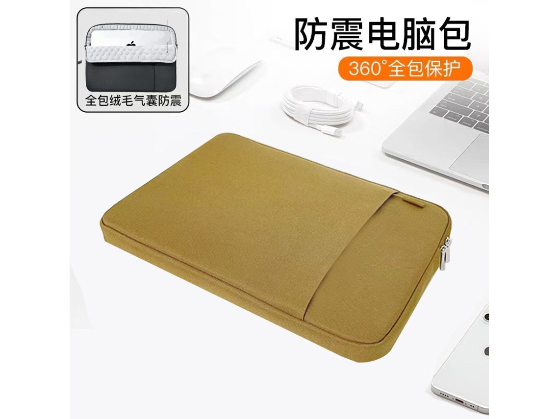 Bolsa para portátil a prueba de golpes con airbag, versión caqui, superior, Chennnls de 17,3 pulgadas (pantalla de 17 a 18,2 pulgadas)