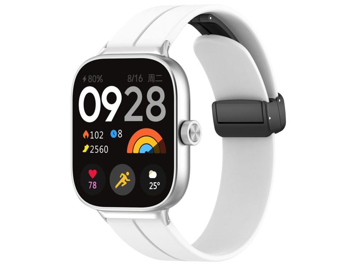 Correa para Xiaomi Band 9 Pro / 8 Pro / Redmi Watch 6 / 5 - Silicona - Cabeza plana - Hebilla negra