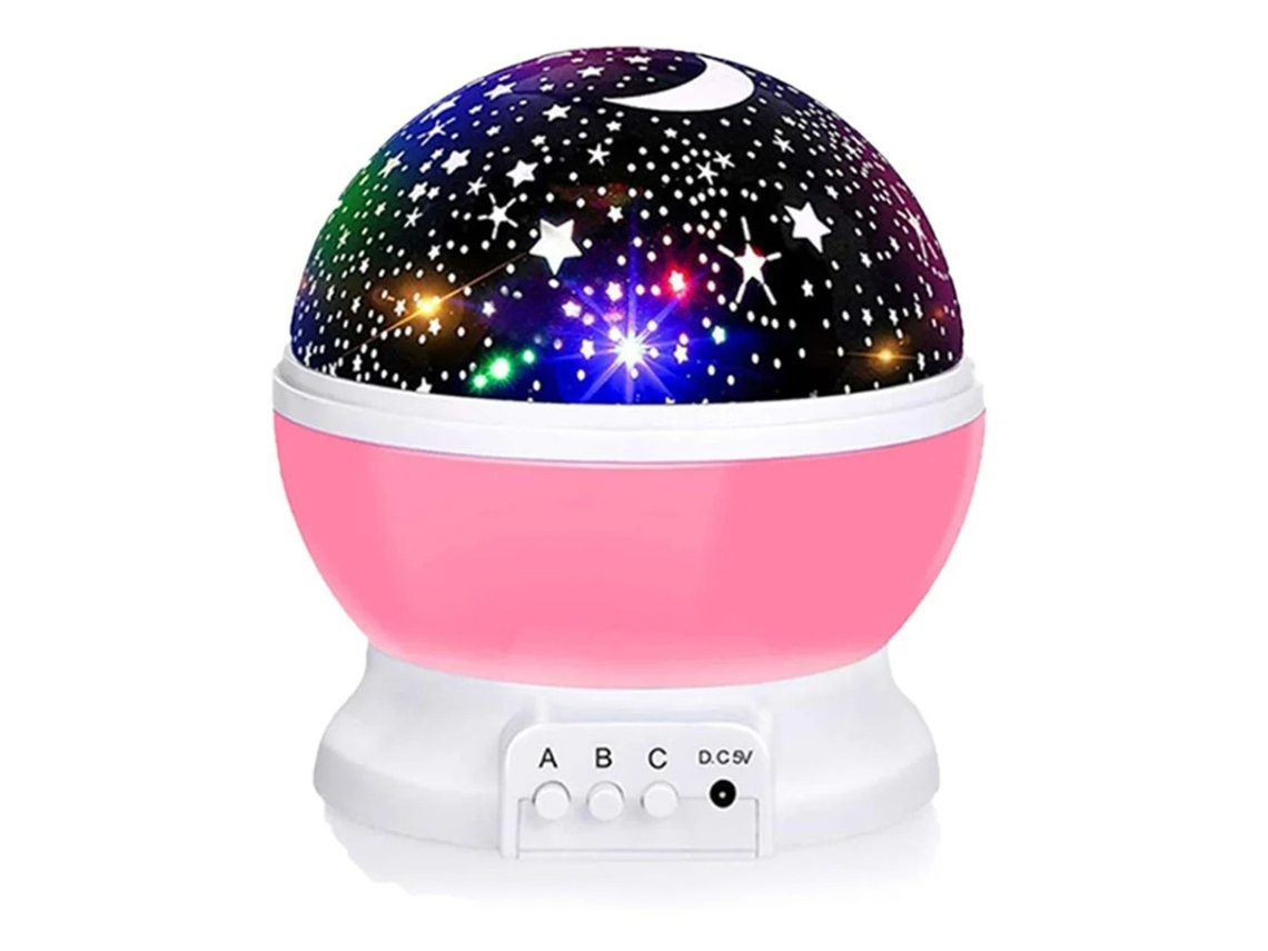 Luz Estrella Niños Yizhood 12 Modos 360° Giratoria Rosa