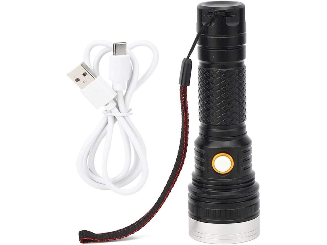 Linterna LED recargable por USB, superbrillante, resistente al agua NEVEANCE