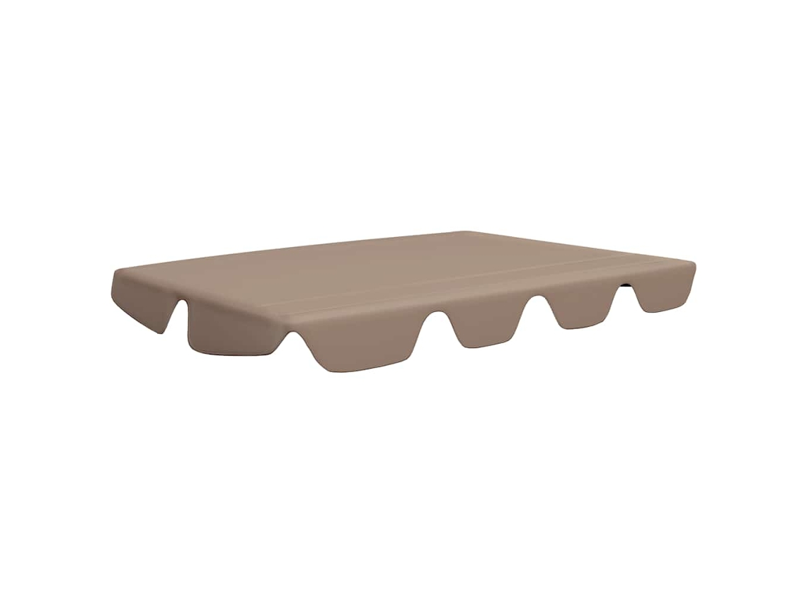 Maison Exclusive - Dosel De Repuesto Columpio Jardín Gris Taupe 188/168x145/110 Cm