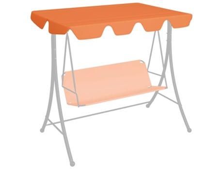 Toldo Suplente Balancín Jardín 188/168X145/110 cm Naranja MAISON EXCLUSIVE