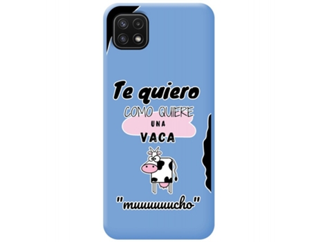 Carcasa Samsung Galaxy A22 5G TUMUNDOSMARTPHONE Silicona Líquida Dibujos Azul