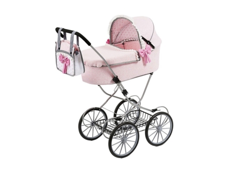 Accesorios REIG Cochecito de Muñecas Rosa 64 cm (Edad Mínima Recomendada: 3 años)