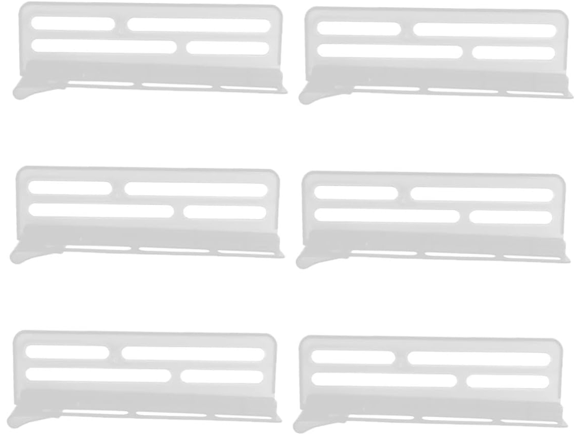 Separadores Plástico Blanco Refrigerador 6 Piezas Universales Fáciles Instalar Organizadores Compartimentos
