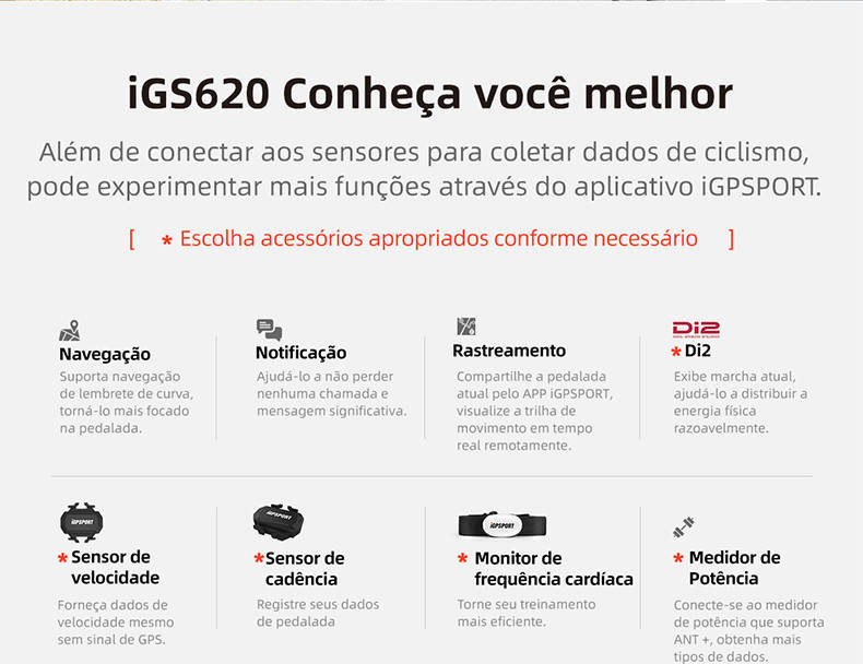 Ciclo Ordenador iGPSPORT IGS620
