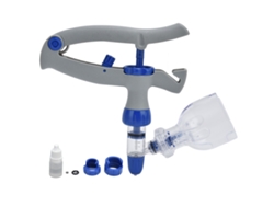 Jeringa continua ajustable de 5 ml para bovinos, ovinos, porcinos y uso veterinario.