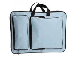 2026-mochila Impermeable Para Dibujo Niños Lona A3 48x38cm Azul Claro Con Cinturón Ajustable