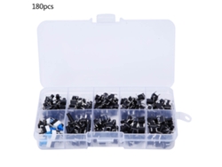 Kit De 180 Interruptores Pulsadores Microtáctiles Con 10 Modelos Y Estuche.