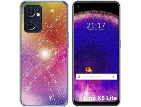 Carcasa Oppo Find X5 Lite 5G TUMUNDOSMARTPHONE Dibujos Abstracto Multicolor