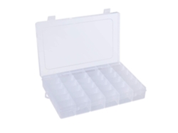Caja De Almacenamiento De Joyería Ajustable Con 36 Compartimentos, Organizador Transparente De Plástico Para Joyas, Perlas Y Pendientes