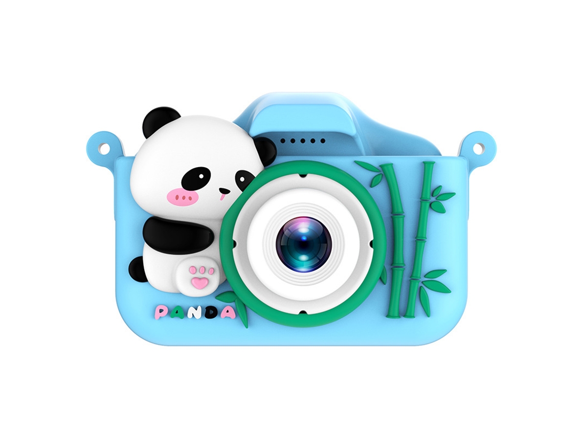 Siurn Camara Infantil Panda-hd Doble Camara Azul Rojo