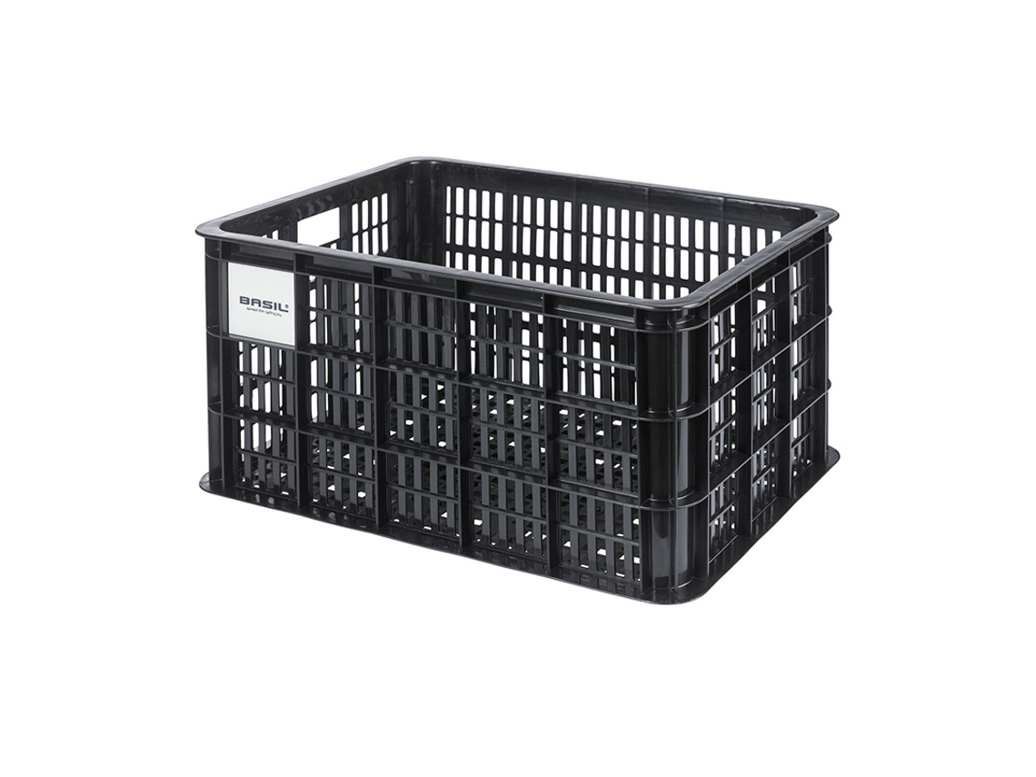 Cesta de plástico con plato BASIL Crate Mik NR 34.5 x 49 x 27 cm