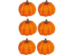 Pack de 6 Calabazas naranjas Lacadas 3.5 cm