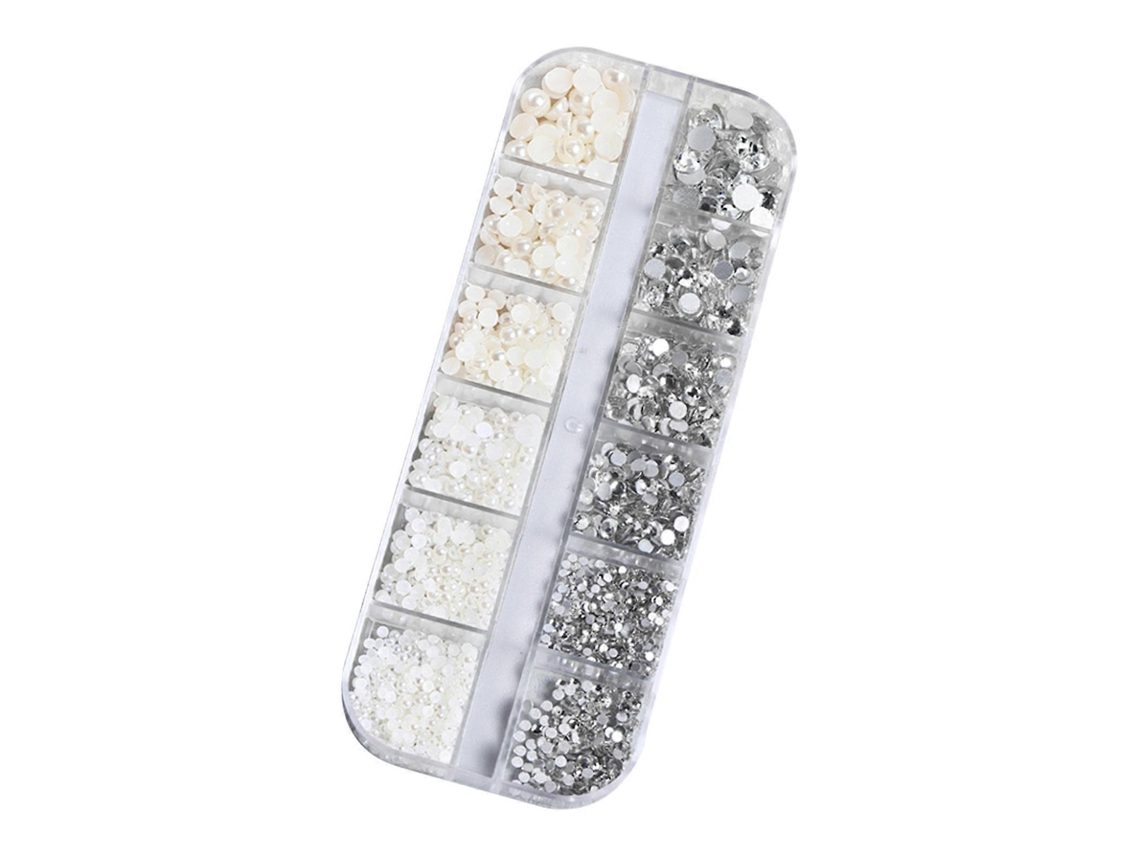 12 grados 3D Nail Art Craft Rhinestone Charms Shiny Nail Designs DIY Gems Crystal Gems Hanging Manicure Nails Jewelry Diamonds Hengrongshen