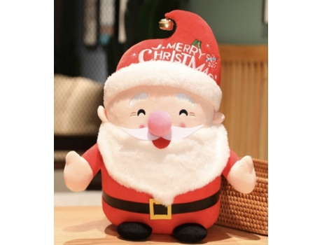 Regalos de navidad Papá Noel peluche adorno de fiesta colgante de árbol de Navidad 25cm-1
