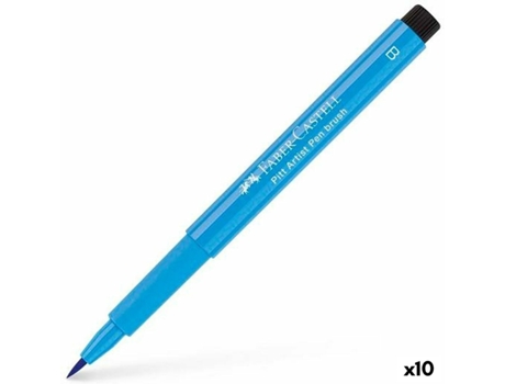 Rotuladores FABER-CASTELL pitt artist enamel azul 10 unidades