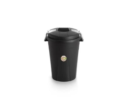 Cubo basura 100 l + tapa negro