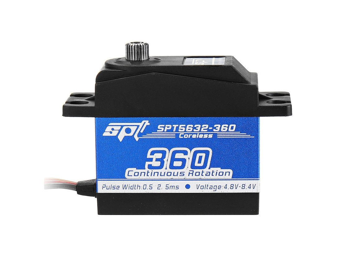 Servo Digital Sin Núcleo Spt Spt5632-360 Con Engranajes Metálicos Y Gran Par De Cambio Lineal Para Robot Rc.