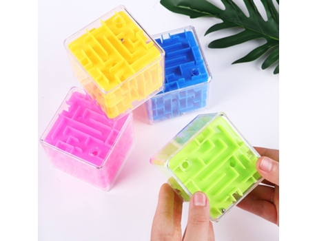 3D Mini Velocidad Cubo Laberinto Juego de Rompecabezas Mágico Bola Rodante Cerebro Aprendizaje Educativo Para Pequeña