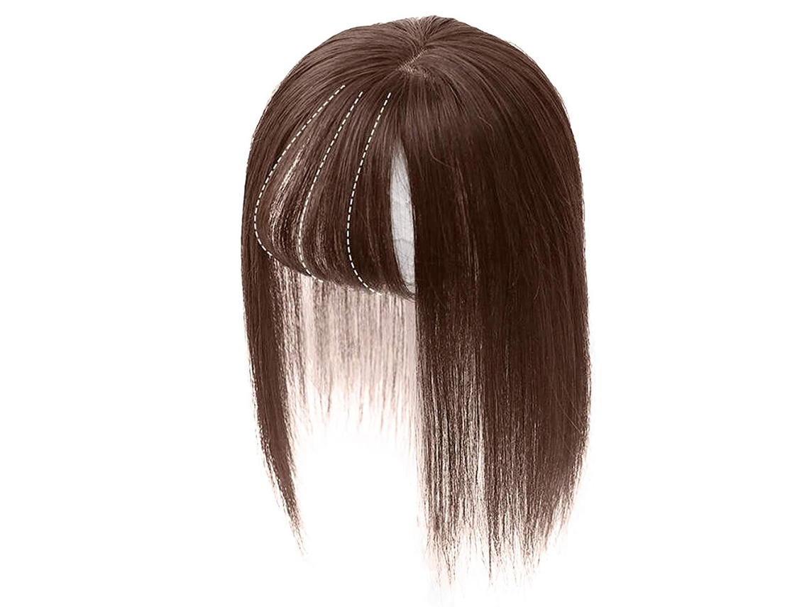 Toppers De Pelo Humano Con Clips Base De Seda Para Mujeres Con Pelo Delgado Tapa Corona Piezas Superiores De Pelo