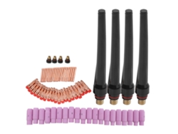 Kit De Accesorios Para Antorcha Tig Con Lente De Gas Y Tapa Trasera Para Wp-17/18/26, 68 Piezas.