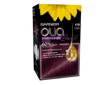 Tinte de Cabello Permanente IMEDIA Olia 4.26-Violeta Electrico 4 Piezas