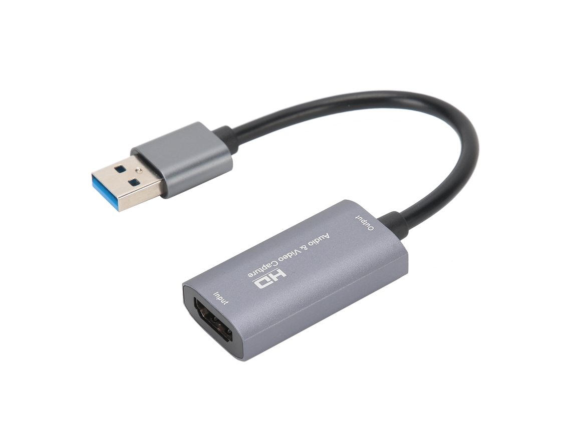 Tarjeta de captura HDMI a USB 2.0 D2026n para grabación de audio y video de alta definición 4K y 1080p, color gris Z29