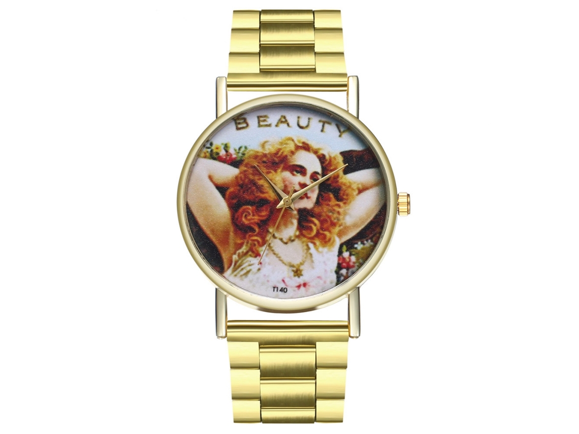 Reloj De Pulsera Unisex Zhoulianfa De Acero Inoxidable Con Esfera Redonda Y Movimiento De Cuarzo.