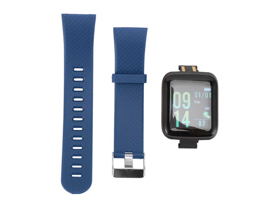 Reloj Con Monitor De Actividad Física, Monitor De Sueño, Contador De Calorías, Resistente Al Agua Ip65, Azul.