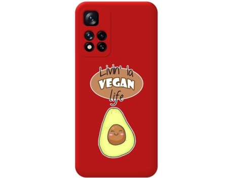 Carcasa para Xiaomi Redmi Note 11 Pro+ Plus 5G TUMUNDOSMARTPHONE Silicona Líquida Dibujos Rojo