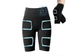 Pantalones de masaje Rosewell con estimulador muscular EMS, pantalones cortos de yoga inteligentes para adelgazar, carga USB