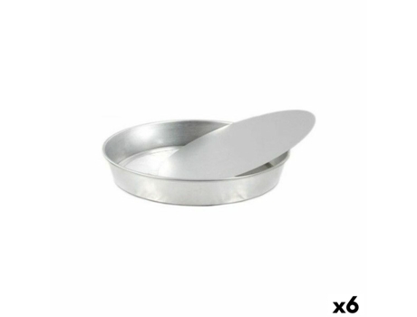 Molde Desmontable VR Redondo Aluminio 31 x 31 x 4 cm (6 Unidades)