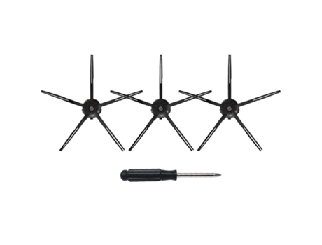 Kits de repuesto de cepillo lateral de 4 piezas con cepillos de limpieza de 5 brazos para Xiaomi Roborock S50 S55 T6 S6 y S5 Max