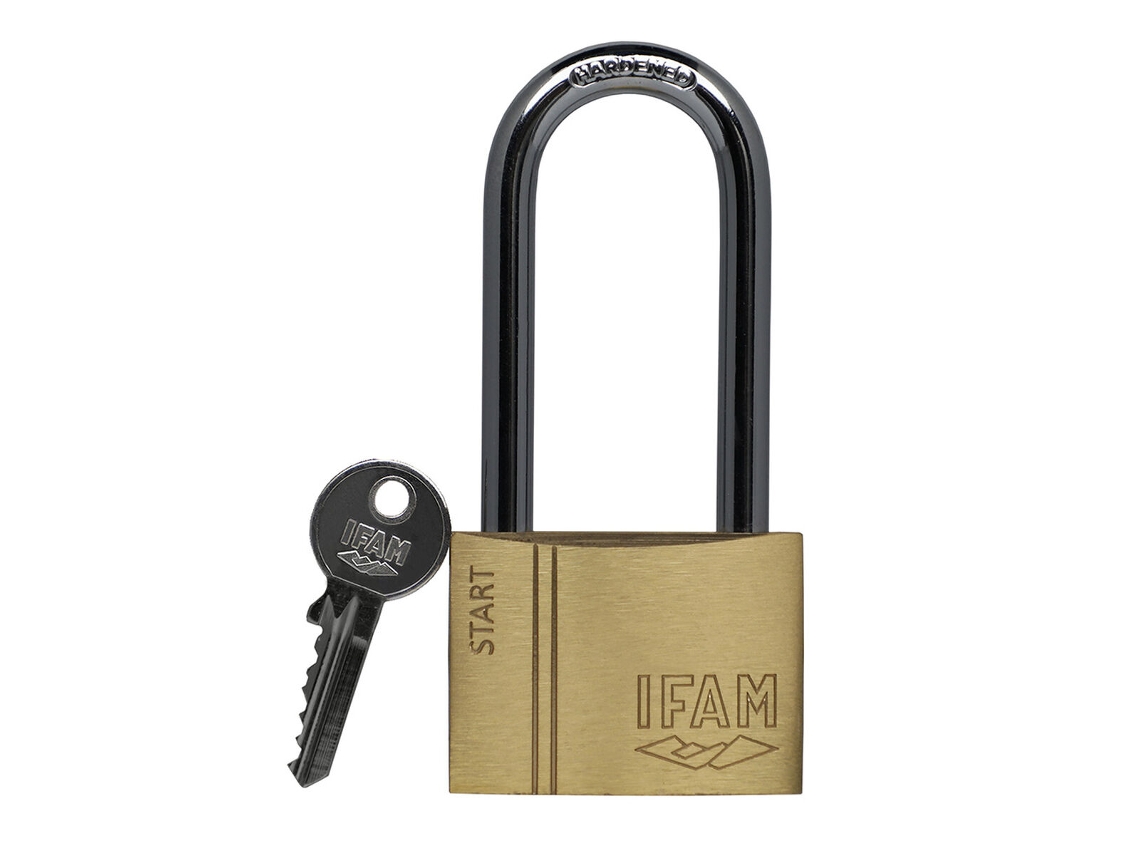 Candado de llave IFAM SR50AL Largo Latón Acero 1,38 x 4,78 x 3,5 cm