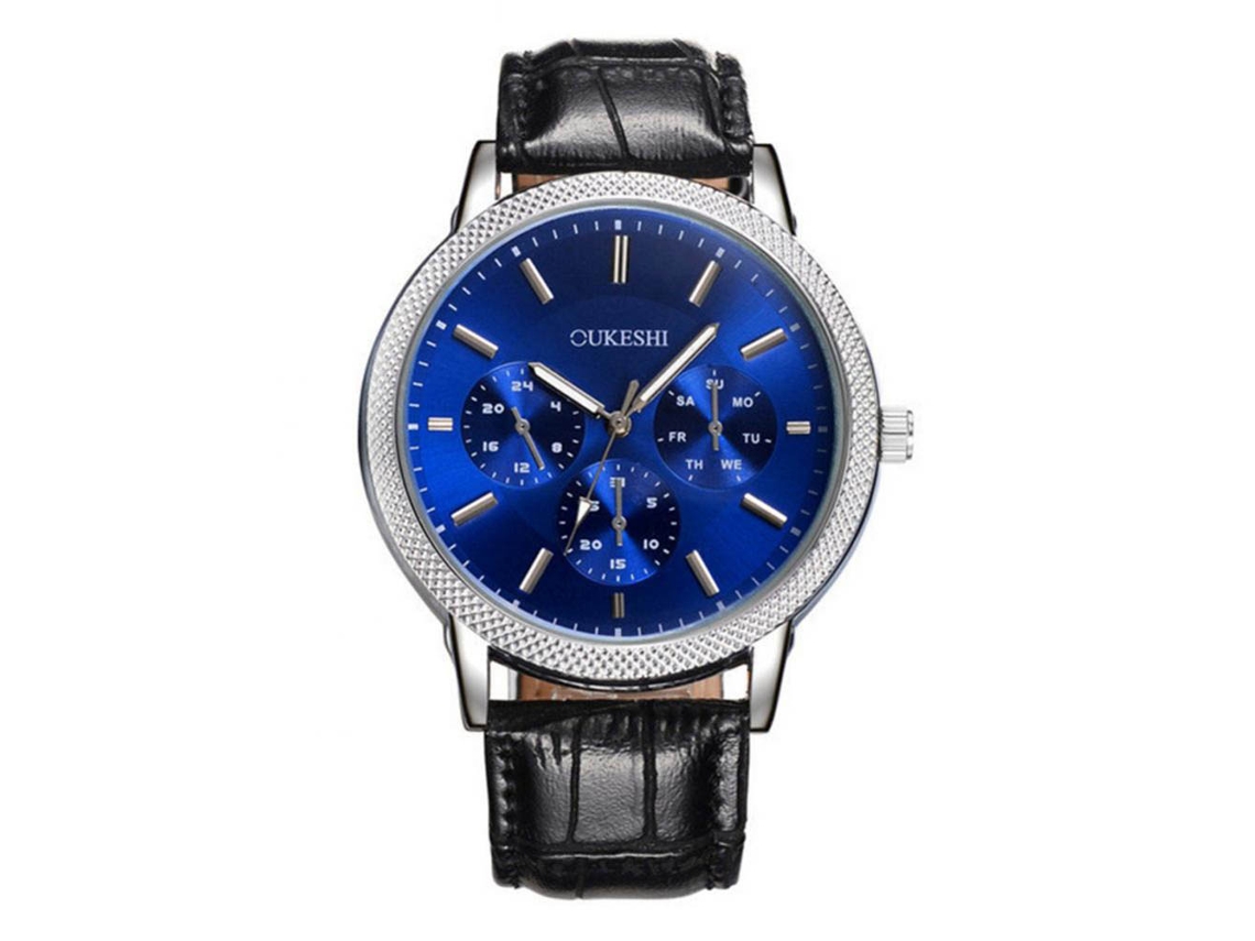 Reloj De Pulsera Analógico De Cuarzo Unisex Zhoulianfa, Sencillo Para Negocios (gris)
