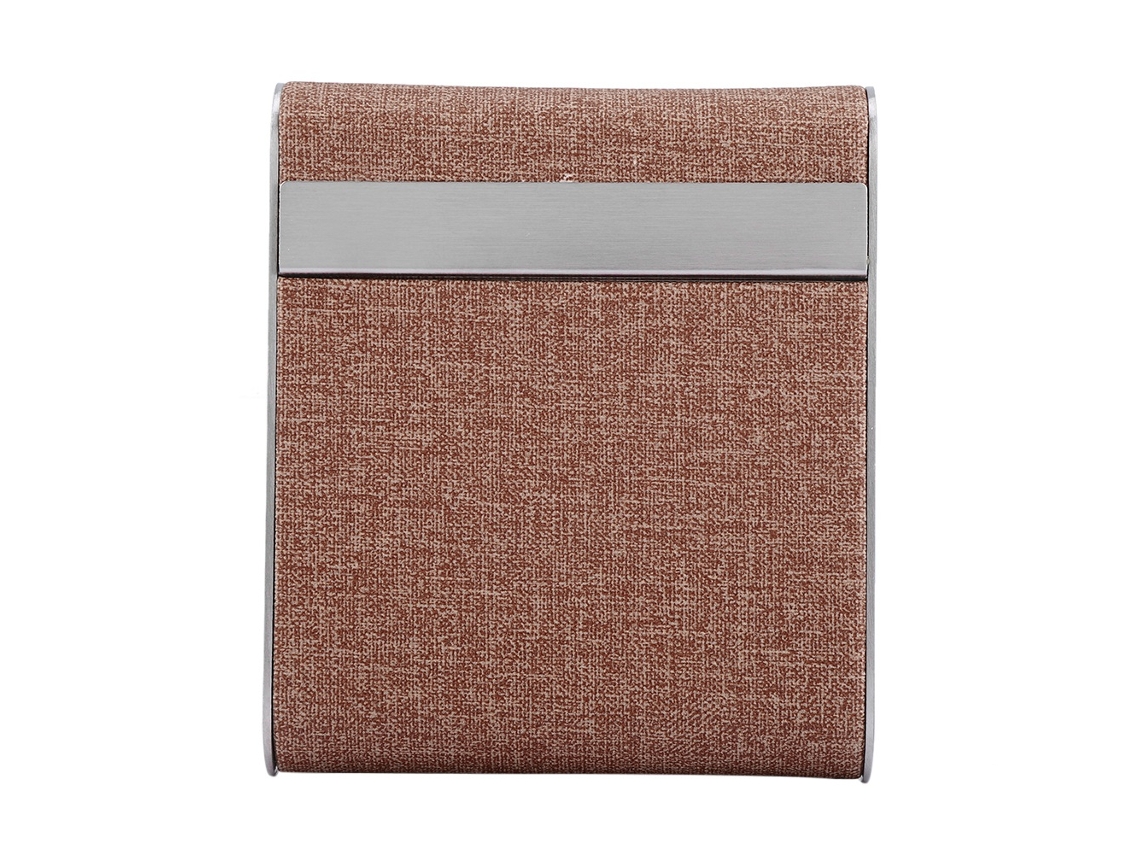 Estuche Portátil Para Cigarrillos Con Capacidad Para 20 Cigarrillos, Color Marrón.