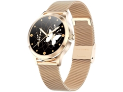 Reloj inteligente deportivo para mujer, resistente al agua IP68, con control femenino y monitor de frecuencia cardíaca Yizhood (dorado)