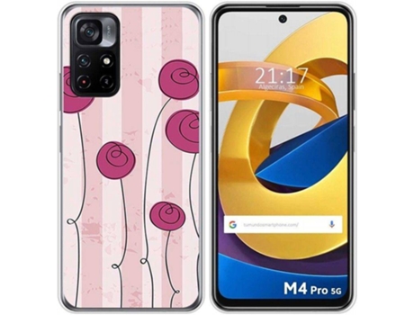 Carcasa Xiaomi POCO M4 Pro 5G TUMUNDOSMARTPHONE Flores Vintage Multicolor