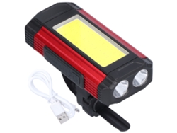 2026-luz Bicicleta Multifuncional 1000lm Impermeable Carga Usb Lámpara Magnética Para Bicicleta Montaña Trabajo Mantenimiento Exterior Rojo