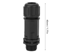 Cable eléctrico de 60 V 2 A con conector E7 de 4 núcleos, resistente al agua, modelo 2026-as, montaje vertical.