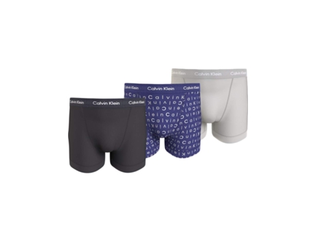 Pack de 3 Boxers para Hombre CALVIN KLEIN (S - Multicolor)