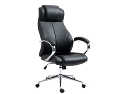 Silla de Escritorio Ergonomica DUDECOR (Acero - Negro)