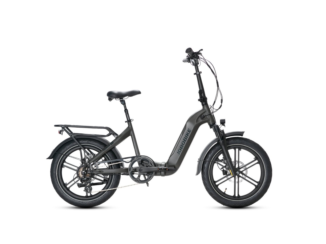 Bicicleta eléctrica todoterreno Romer Pro 20 con neumáticos anchos, motor Bafang de 250 W y batería de 48 V y 15 Ah (Jobobike)